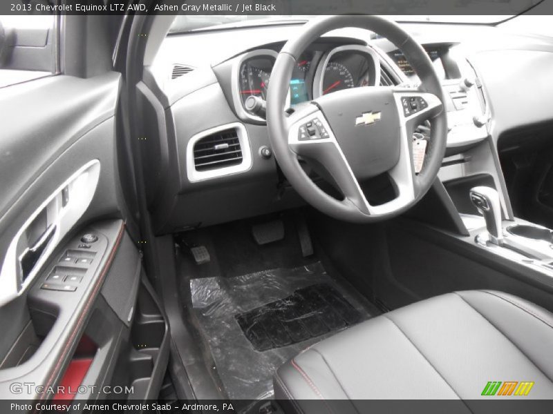 Ashen Gray Metallic / Jet Black 2013 Chevrolet Equinox LTZ AWD
