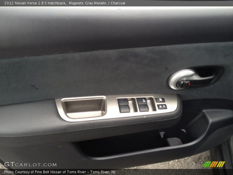 Magnetic Gray Metallic / Charcoal 2012 Nissan Versa 1.8 S Hatchback
