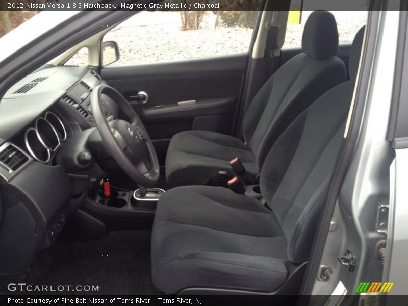 Magnetic Gray Metallic / Charcoal 2012 Nissan Versa 1.8 S Hatchback