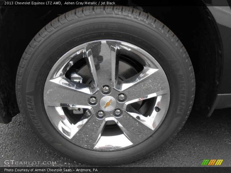Ashen Gray Metallic / Jet Black 2013 Chevrolet Equinox LTZ AWD