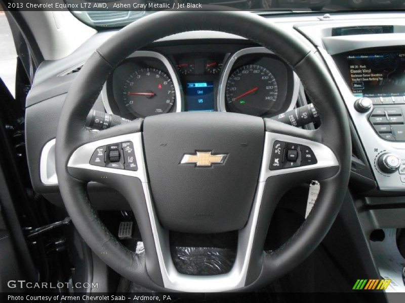 Ashen Gray Metallic / Jet Black 2013 Chevrolet Equinox LTZ AWD