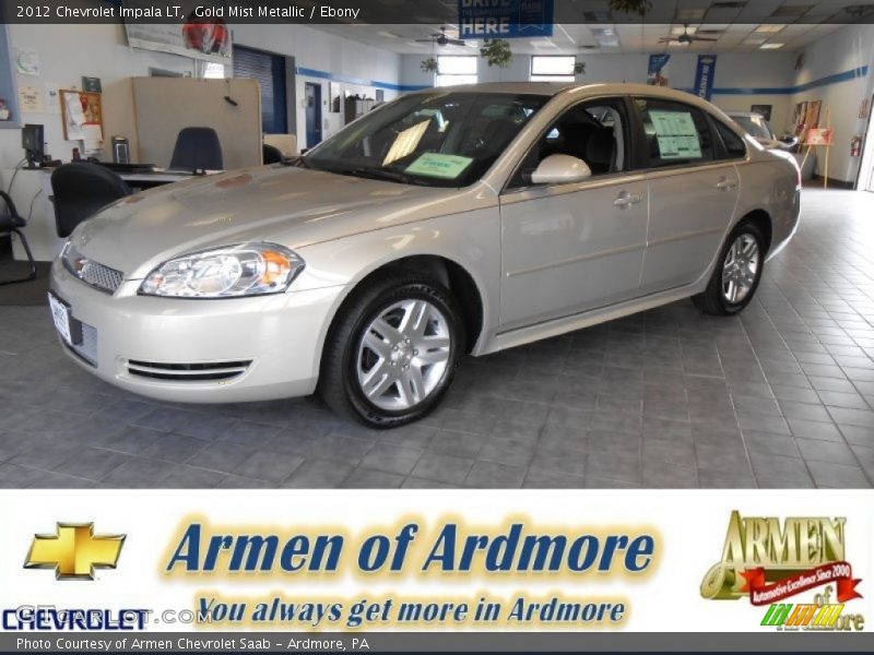 Gold Mist Metallic / Ebony 2012 Chevrolet Impala LT