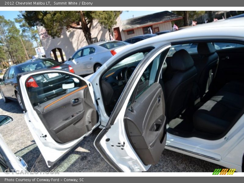 Summit White / Ebony 2012 Chevrolet Malibu LT