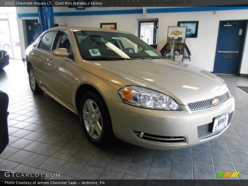 Gold Mist Metallic / Ebony 2012 Chevrolet Impala LT