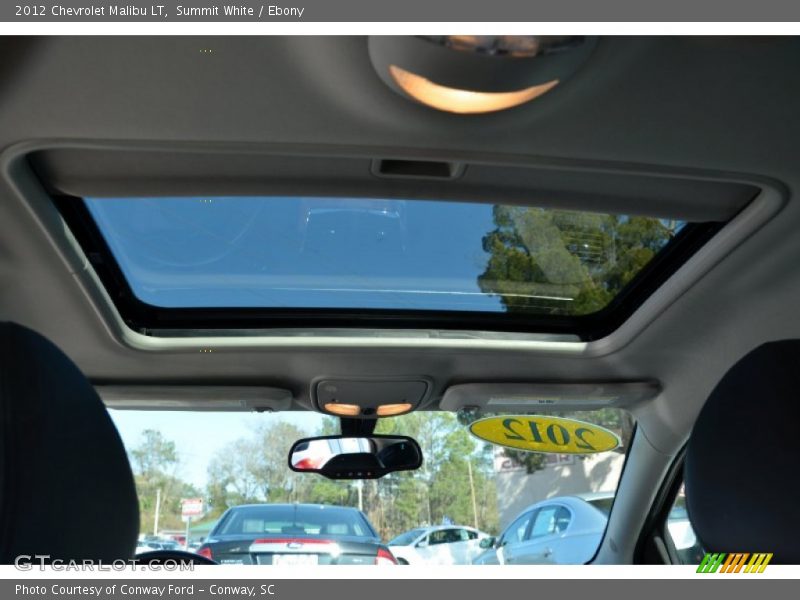 Summit White / Ebony 2012 Chevrolet Malibu LT