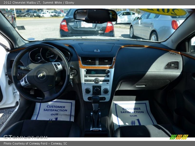 Summit White / Ebony 2012 Chevrolet Malibu LT
