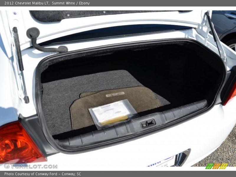 Summit White / Ebony 2012 Chevrolet Malibu LT