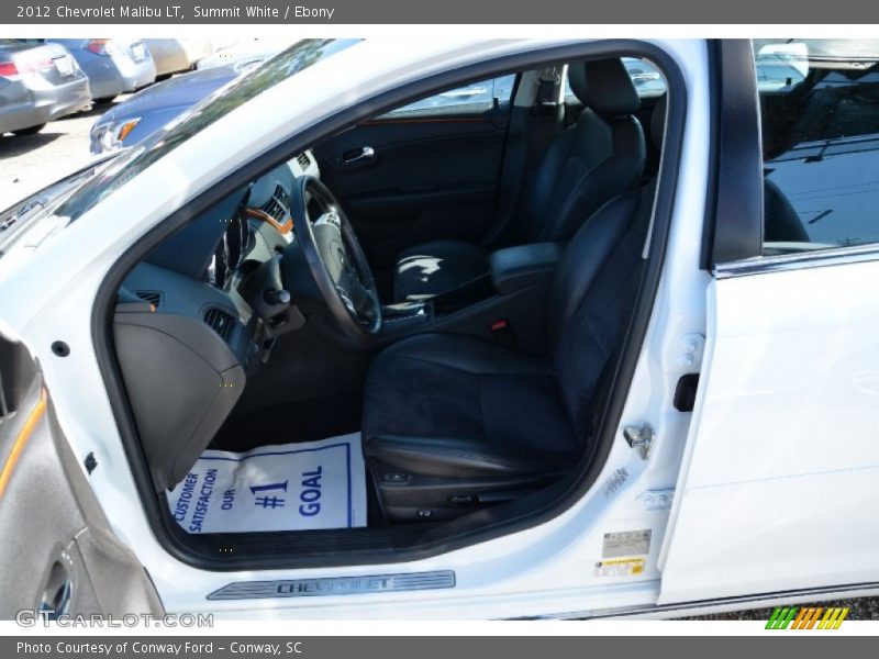 Summit White / Ebony 2012 Chevrolet Malibu LT
