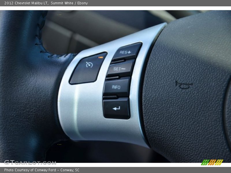 Summit White / Ebony 2012 Chevrolet Malibu LT