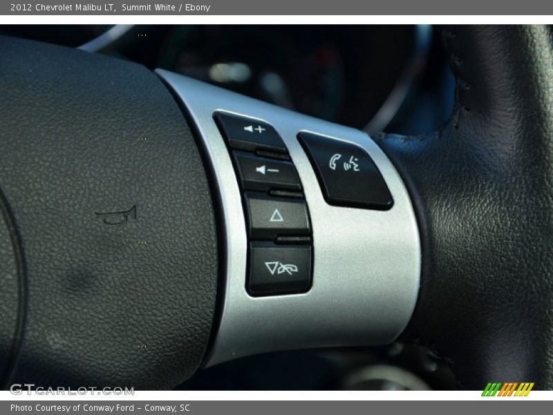Summit White / Ebony 2012 Chevrolet Malibu LT