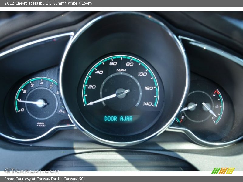 Summit White / Ebony 2012 Chevrolet Malibu LT