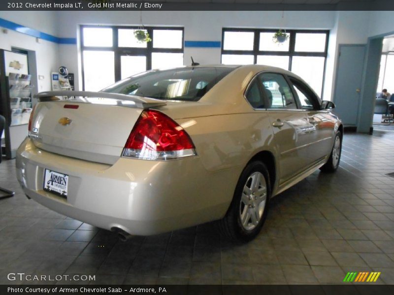 Gold Mist Metallic / Ebony 2012 Chevrolet Impala LT
