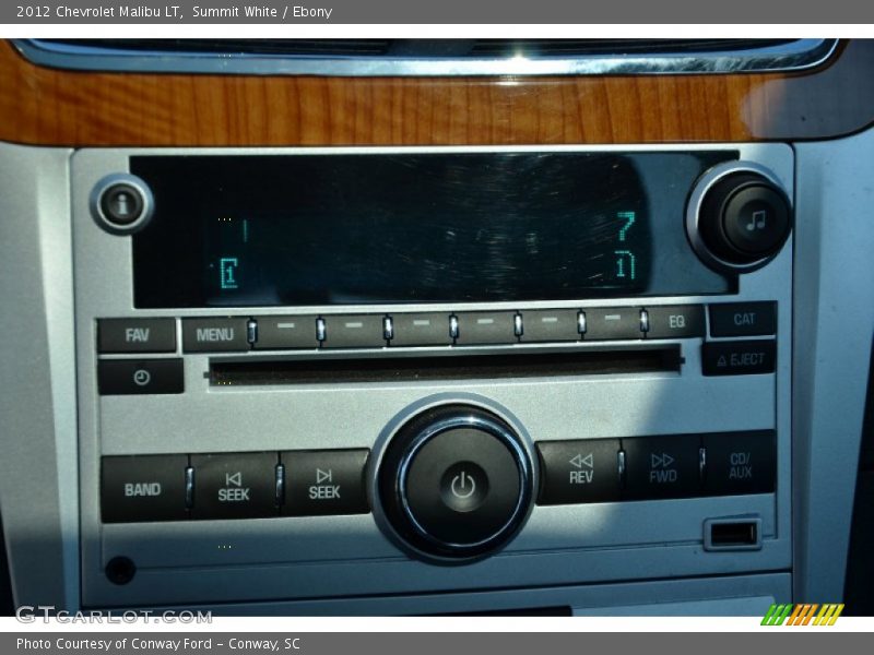 Summit White / Ebony 2012 Chevrolet Malibu LT