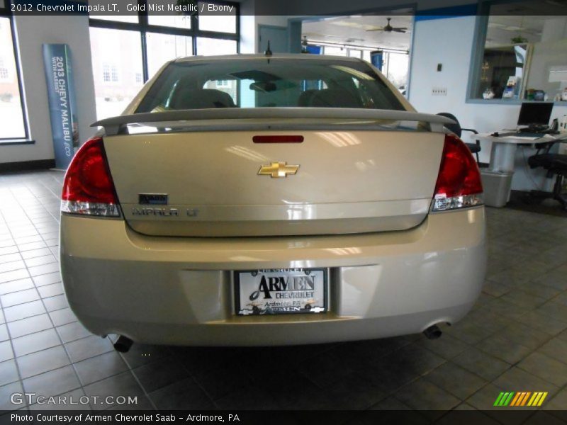 Gold Mist Metallic / Ebony 2012 Chevrolet Impala LT