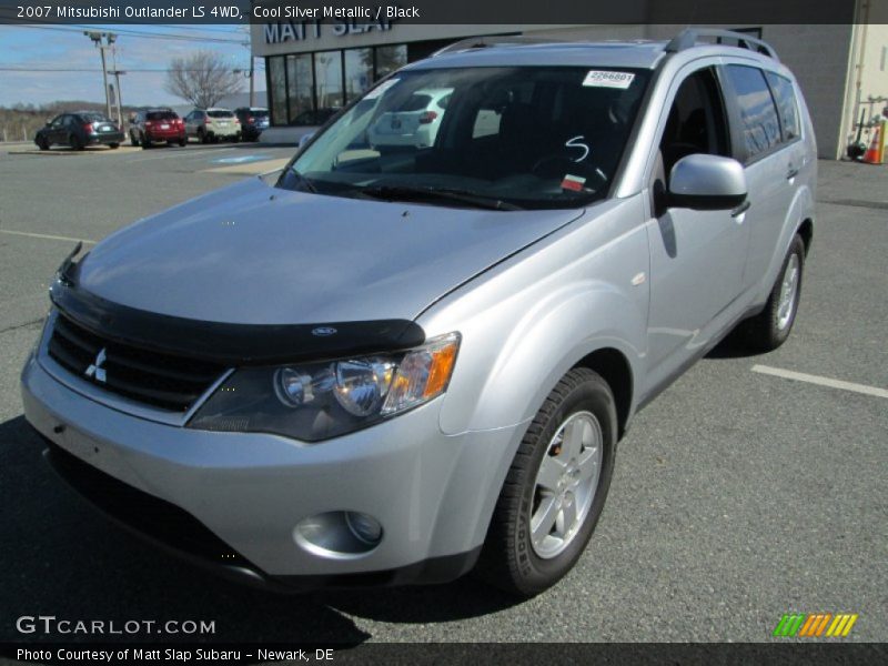 Cool Silver Metallic / Black 2007 Mitsubishi Outlander LS 4WD