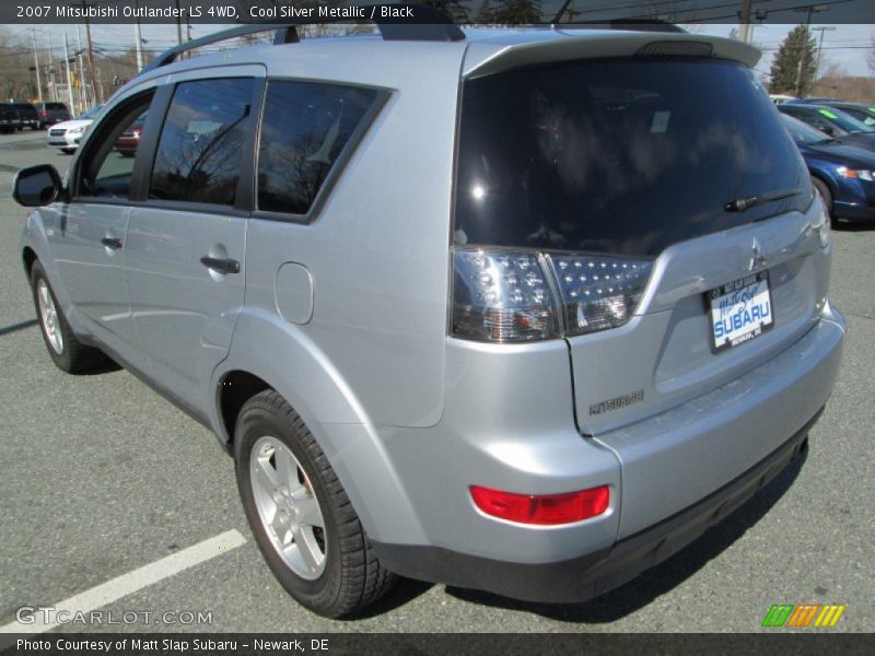 Cool Silver Metallic / Black 2007 Mitsubishi Outlander LS 4WD