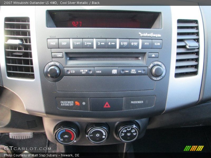 Cool Silver Metallic / Black 2007 Mitsubishi Outlander LS 4WD