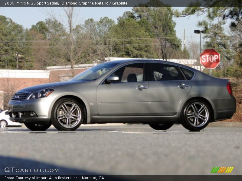 Diamond Graphite Metallic / Graphite 2006 Infiniti M 35 Sport Sedan