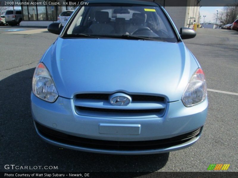 Ice Blue / Gray 2008 Hyundai Accent GS Coupe