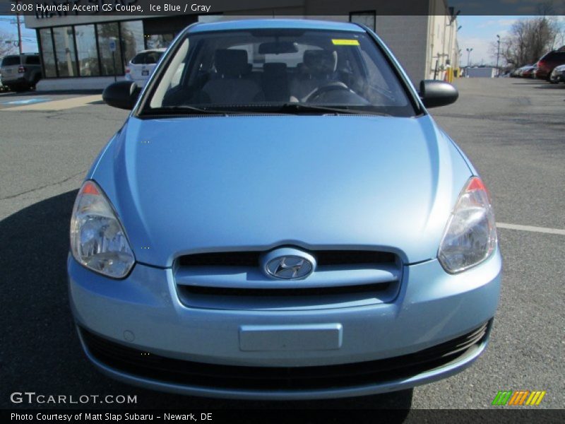 Ice Blue / Gray 2008 Hyundai Accent GS Coupe