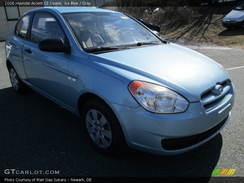 Front 3/4 View of 2008 Accent GS Coupe