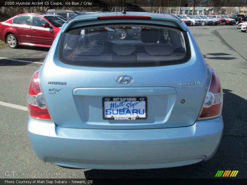 Ice Blue / Gray 2008 Hyundai Accent GS Coupe