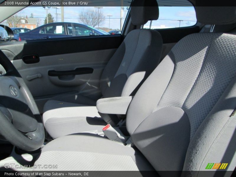 Ice Blue / Gray 2008 Hyundai Accent GS Coupe