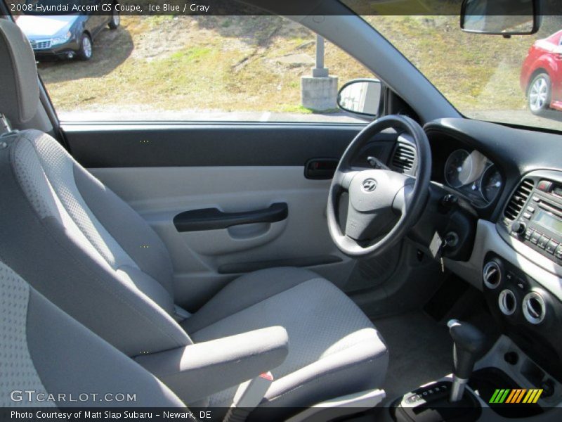 Ice Blue / Gray 2008 Hyundai Accent GS Coupe