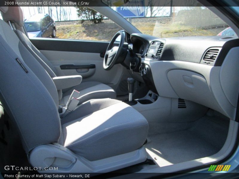 Ice Blue / Gray 2008 Hyundai Accent GS Coupe