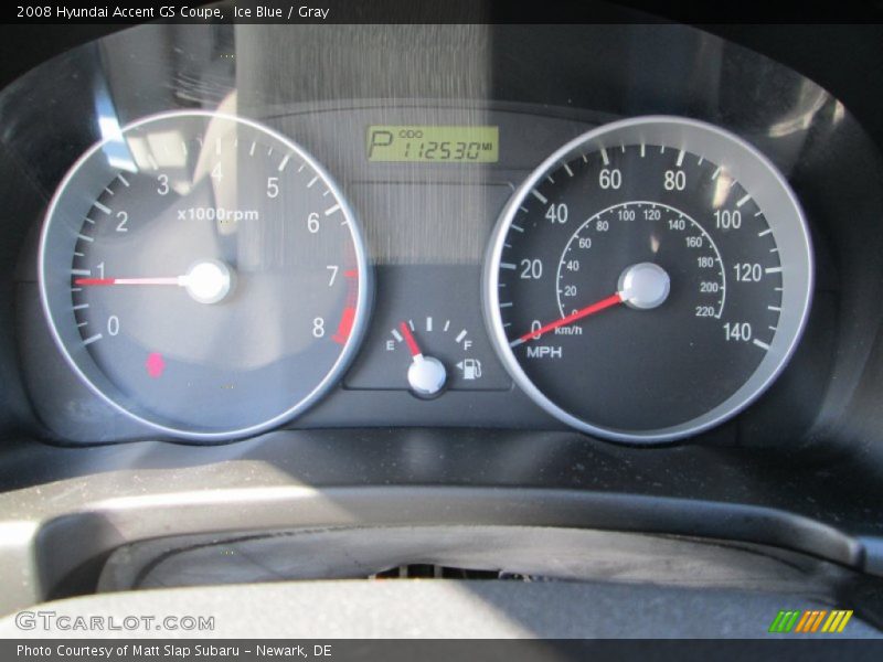 Ice Blue / Gray 2008 Hyundai Accent GS Coupe