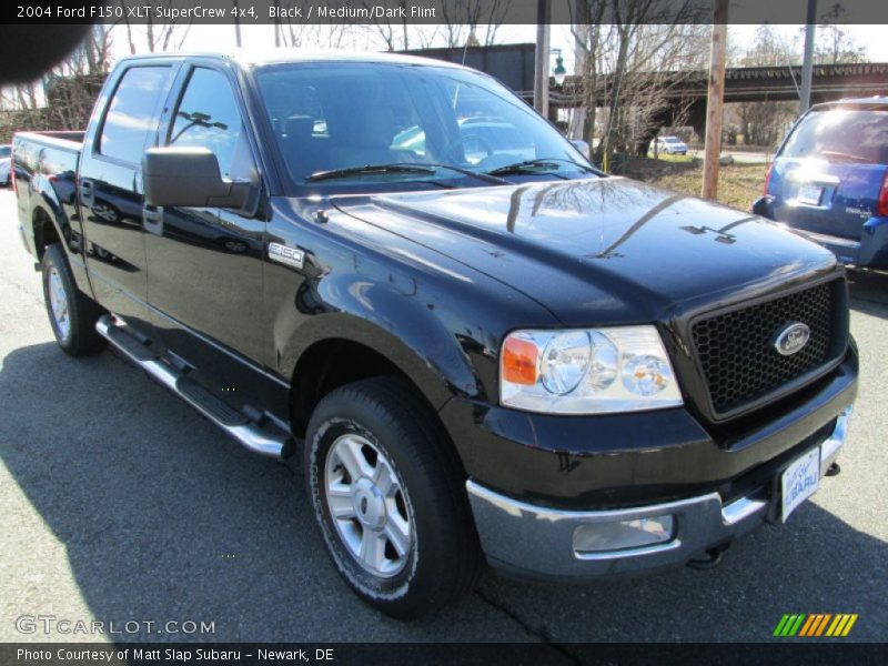 Black / Medium/Dark Flint 2004 Ford F150 XLT SuperCrew 4x4