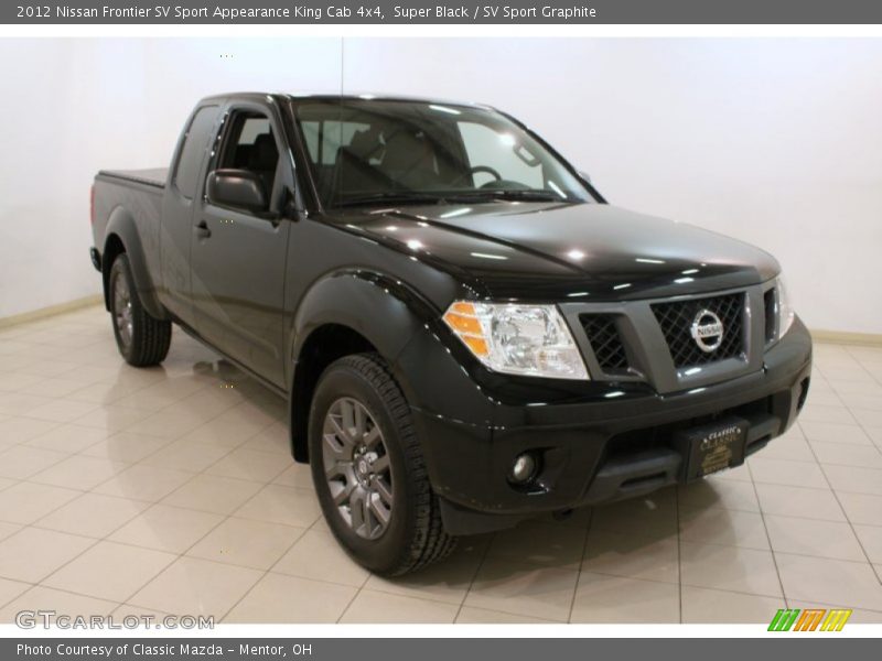 Super Black / SV Sport Graphite 2012 Nissan Frontier SV Sport Appearance King Cab 4x4