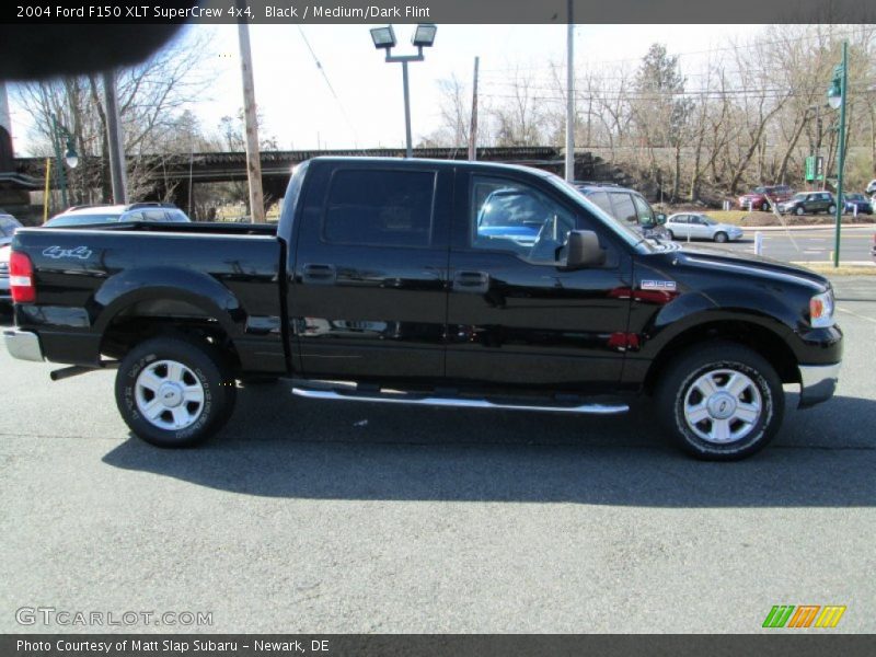 Black / Medium/Dark Flint 2004 Ford F150 XLT SuperCrew 4x4