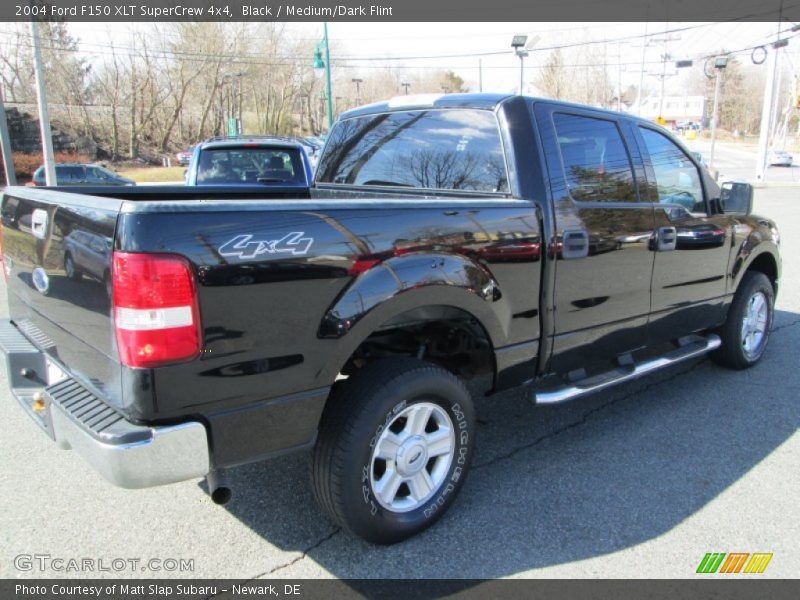 Black / Medium/Dark Flint 2004 Ford F150 XLT SuperCrew 4x4