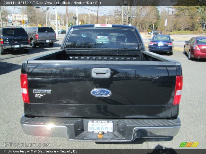 Black / Medium/Dark Flint 2004 Ford F150 XLT SuperCrew 4x4