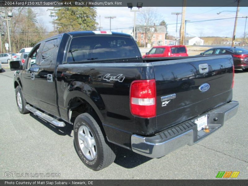 Black / Medium/Dark Flint 2004 Ford F150 XLT SuperCrew 4x4