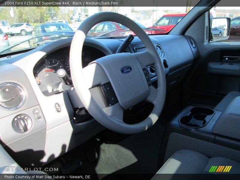 Black / Medium/Dark Flint 2004 Ford F150 XLT SuperCrew 4x4