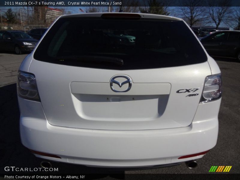 Crystal White Pearl Mica / Sand 2011 Mazda CX-7 s Touring AWD