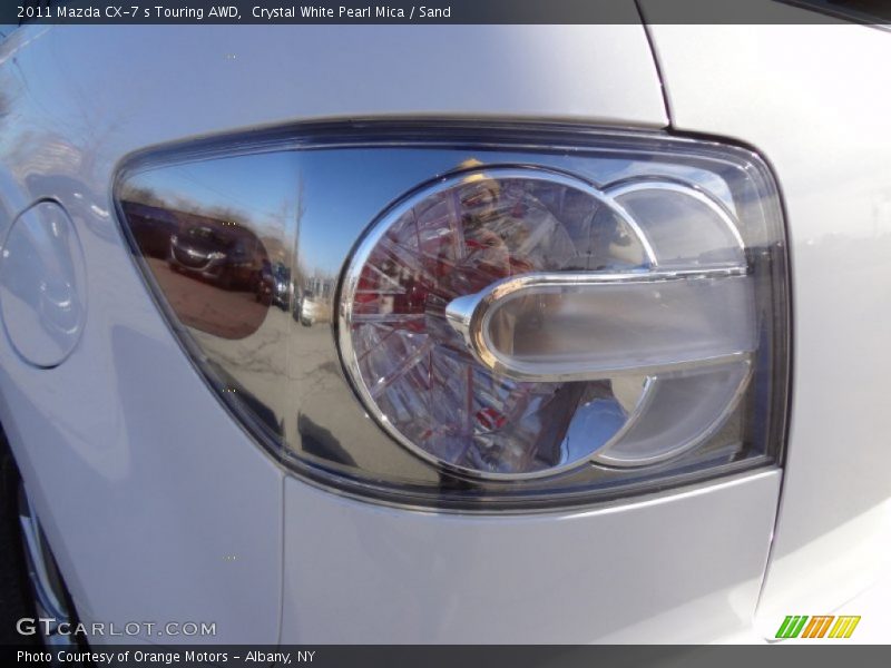 Crystal White Pearl Mica / Sand 2011 Mazda CX-7 s Touring AWD
