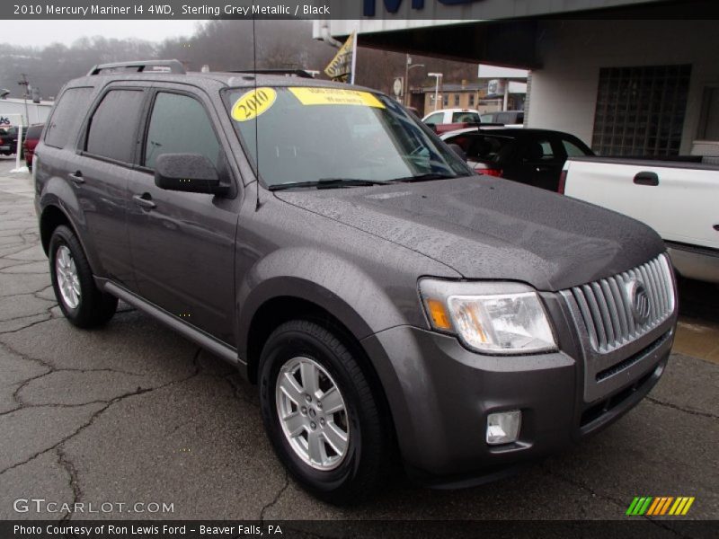 Sterling Grey Metallic / Black 2010 Mercury Mariner I4 4WD