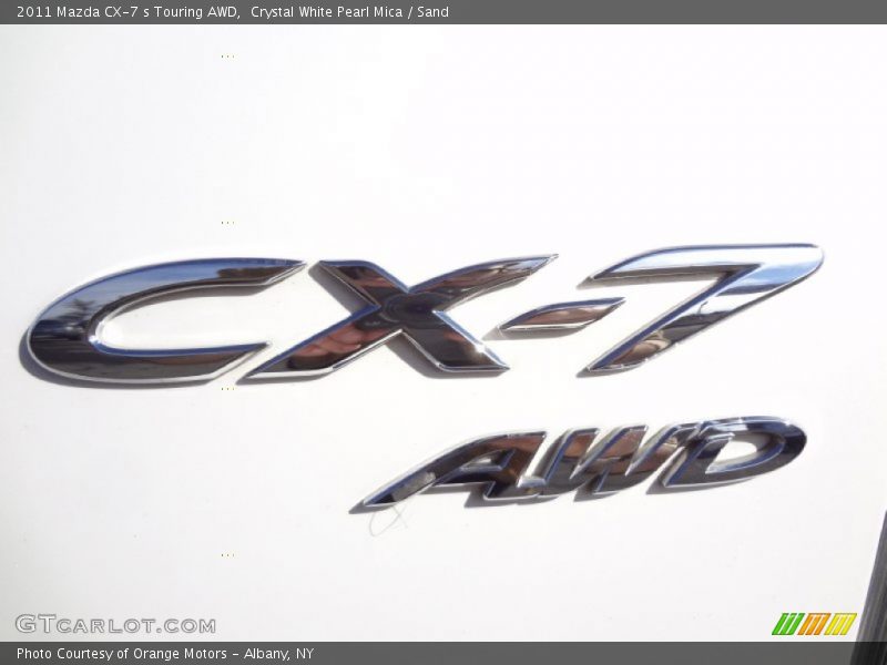 Crystal White Pearl Mica / Sand 2011 Mazda CX-7 s Touring AWD