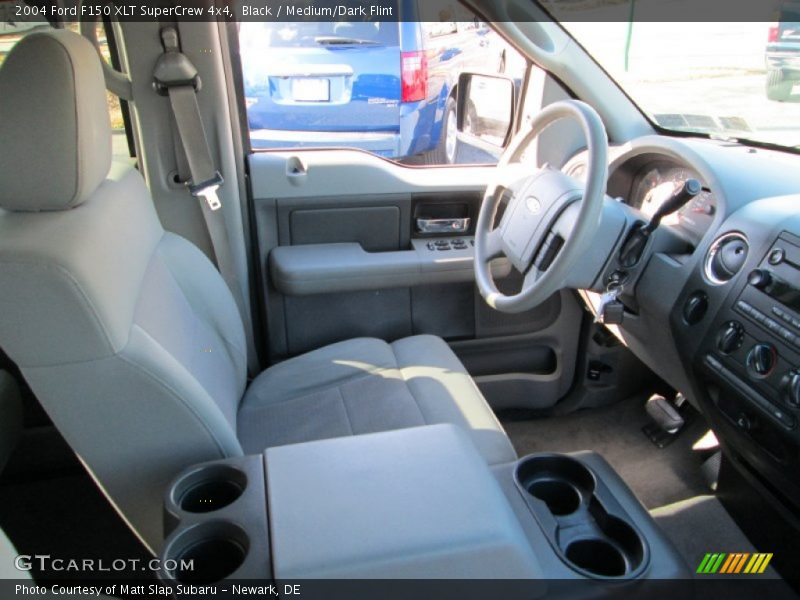 Black / Medium/Dark Flint 2004 Ford F150 XLT SuperCrew 4x4