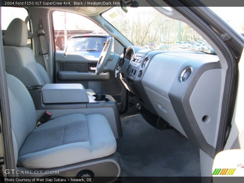 Black / Medium/Dark Flint 2004 Ford F150 XLT SuperCrew 4x4