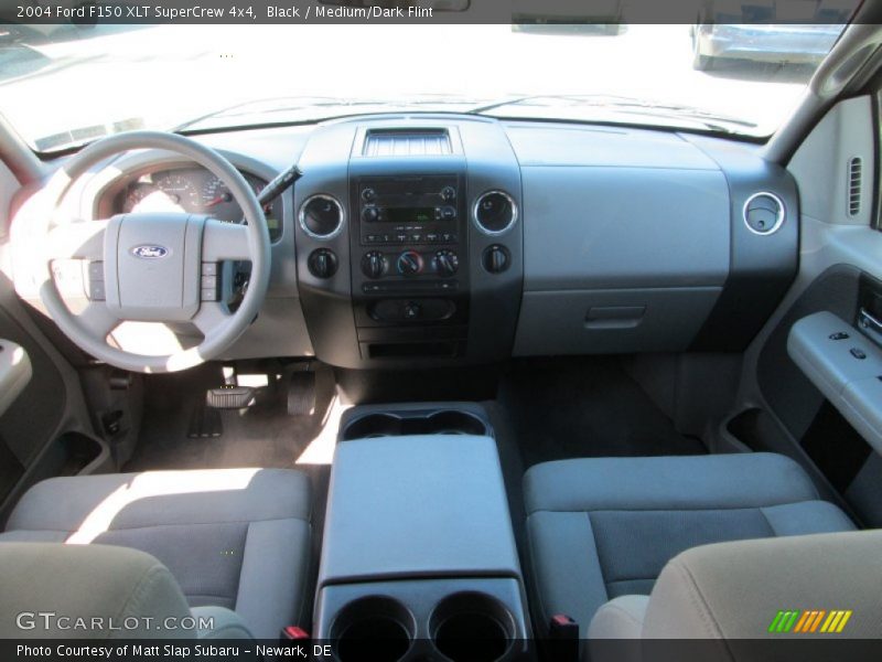 Black / Medium/Dark Flint 2004 Ford F150 XLT SuperCrew 4x4