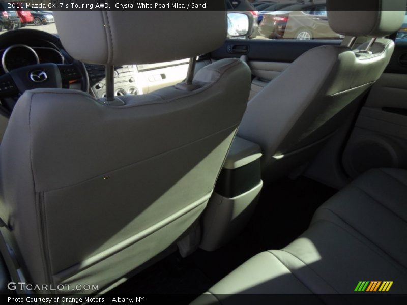 Crystal White Pearl Mica / Sand 2011 Mazda CX-7 s Touring AWD