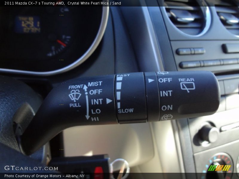 Crystal White Pearl Mica / Sand 2011 Mazda CX-7 s Touring AWD