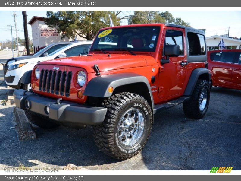 Flame Red / Black 2012 Jeep Wrangler Sport S 4x4