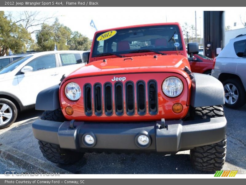 Flame Red / Black 2012 Jeep Wrangler Sport S 4x4