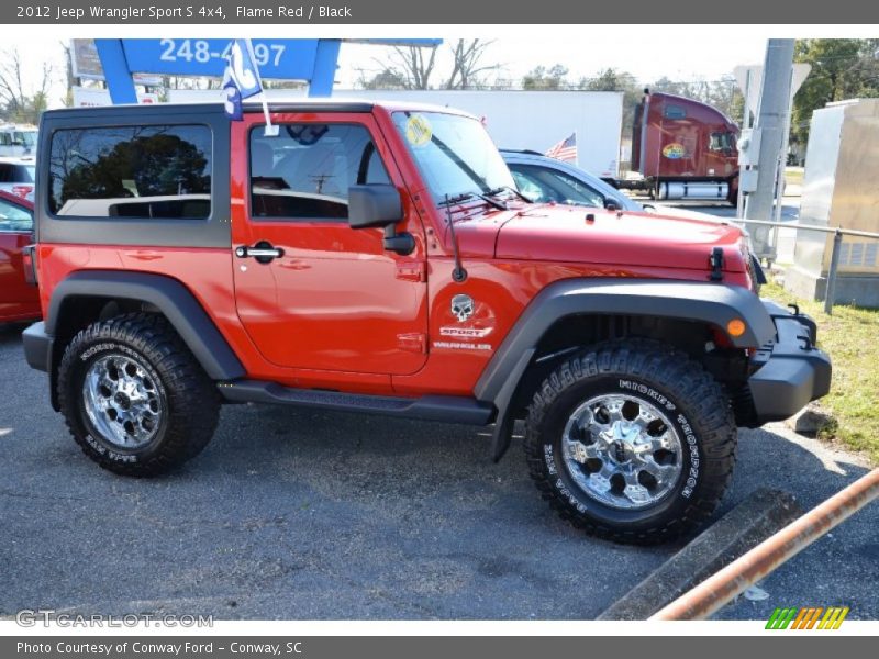 Flame Red / Black 2012 Jeep Wrangler Sport S 4x4