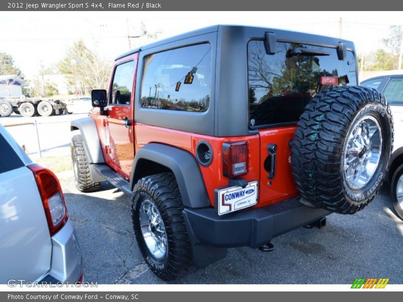 Flame Red / Black 2012 Jeep Wrangler Sport S 4x4